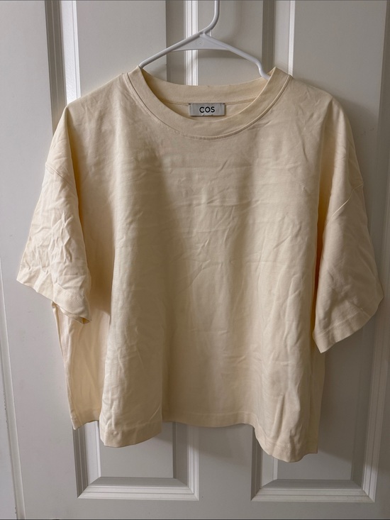 COS Tops - COS Creamy Short-Sleeve Boxy Tee